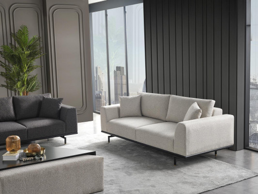 Komplett Canapé-Set Sofa Sofas Fauteuil Gro Sofa-Garnitur Set 4-Stéck