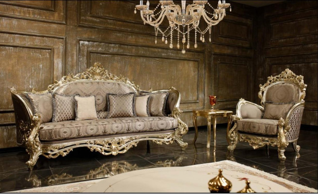 Sofagarnitur 3+1 Sëtzer + Couchtisch Sofagarnitur 3tlg Set Miwwelen Neien
