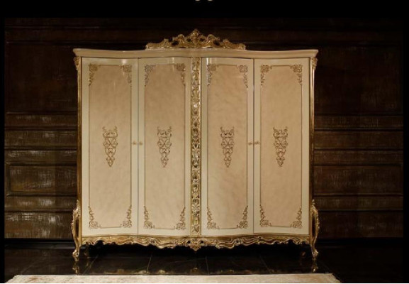 Klassescht Schlofzëmmer Set Duebelbett 2x Nuetsdëscher Kommode Schaf