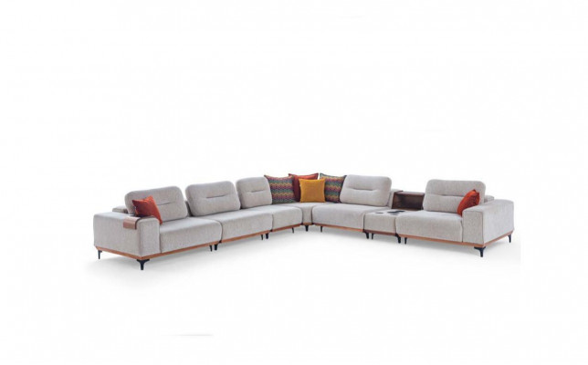 Wäisst Ecksofa Designer L-Form Couch Polstersofas Wunnzëmmer Couchen