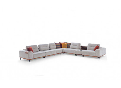 Wäisst Ecksofa Designer L-Form Couch Polstersofas Wunnzëmmer Couchen