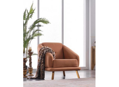 Designer Sëtzfauteuil Stuff Luxus Sëtz Polster Textil Miwwelen Modern Lehnstull Neit