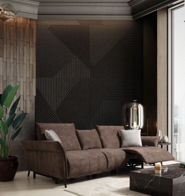 Luxus Sofa Couch Wunnzëmmer Véiersëtzer Polstersofa Modern Designer Nei