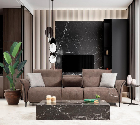 Luxus Komplett Set Véiersëtzer Sofa Couch Designer Sëtz Modern Miwwelen