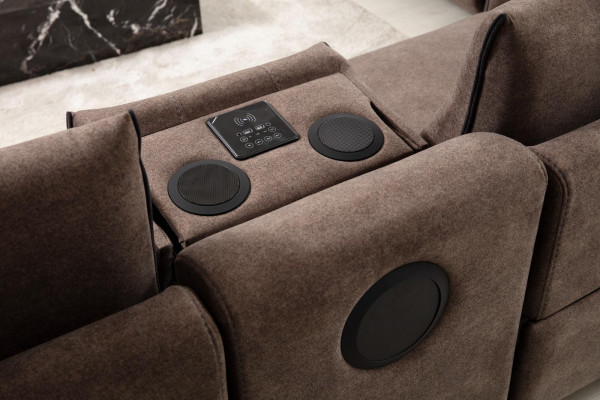 Luxus Komplett Set Véiersëtzer Sofa Couch Designer Sëtz Modern Miwwelen