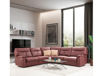 Eckcouch Modern Relax Sëtz Luxus Miwwelen Wunnzëmmer Sofa Canapé L-Form Neit