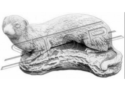 Gaart Dekoratioun Frettchen Terrass Steefiguren Wäiss Figur Natur Statuë
