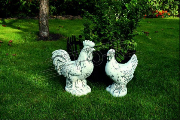 Gaart Dekoratioun Hunn Terrass Steen Figuren Figur Dekorativ Wäiss Statu.