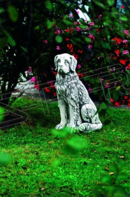 Gaartendekoratioun Hond Statue Skulptur Figuren Gro Skulpturen Designer