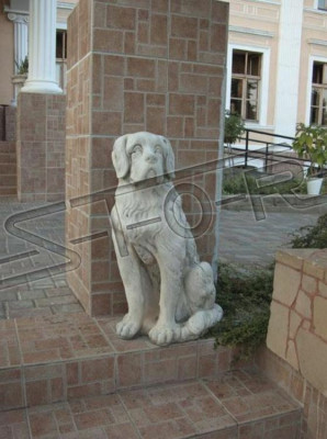 Gaartendekoratioun Hond Statue Skulptur Figuren Gro Skulpturen Designer