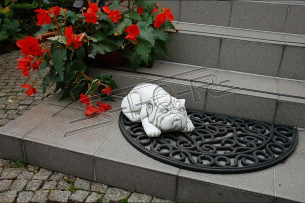 Gaart Dekoratioun Hond Statu Skulptur Figuren Skulpturen Designer