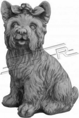 Gaart Dekoratioun Hond Terrass Steen Figuren Figur Daisy Statue