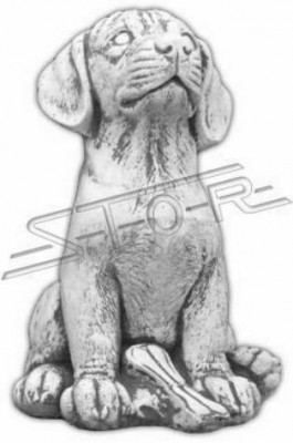 Gaart Dekoratioun Hond Terrasse Steen Figuren Figur Deko Statue