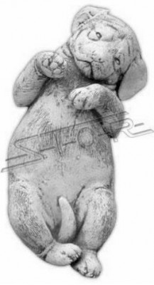 Gaardendekoratioun Hond Terrass Steefiguren Figur Dekorativ Wäiss Statu