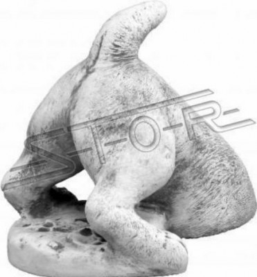 Gaart Dekoratioun Hond Terrass Steen Wäiss Figuren Dekorativ Statu Figur