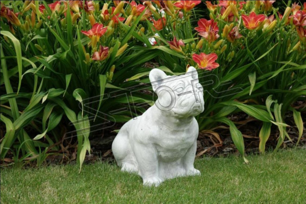 Gaart Dekoratioun Hond Terrass Wäiss Steen Figur Figuren Dekorativ Statu.
