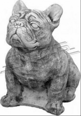 Gaart Dekoratioun Hond Terrass Wäiss Steen Figur Figuren Dekorativ Statu.
