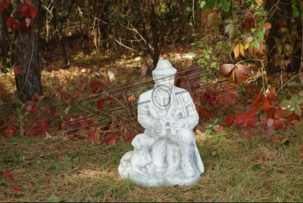 Gaartdekoratioun Jégerstatu Skulptur Figuren Statuen Skulpturen