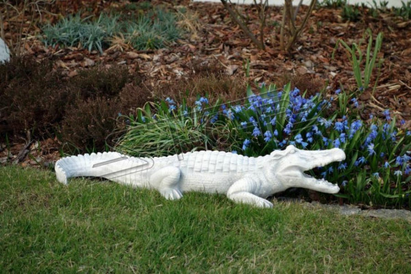 Gaart Dekoratioun Krokodil Terrass Steng Figuren Figur Statue