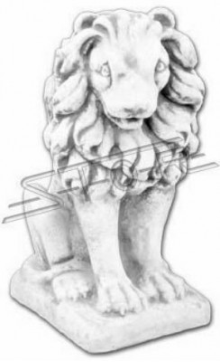 Gaart Dekoratioun Léiw Statu Skulptur Natur Figuren Skulpturen Designer