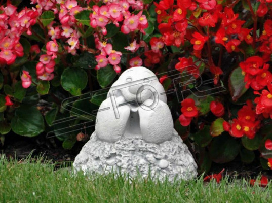 Gaart Dekoratioun Maulworf Terrasse Steen Figuren Figur Deko Statu