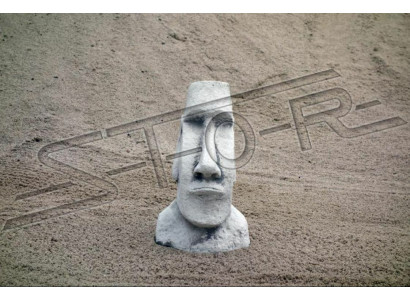 Gaart Dekoratioun Moai Terrass Steen Figuren Figur Dekor Statue