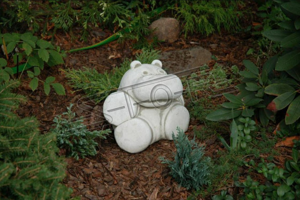 Gaart Dekoratioun Nilpferd Statue Skulptur Figuren Skulpturen Designer