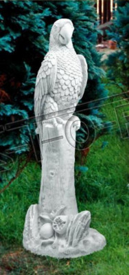 Gaart Dekoratioun Papagei Terrass Steefiguren Figur Deko Statue