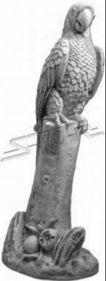 Gaart Dekoratioun Papagei Terrass Steefiguren Figur Deko Statue