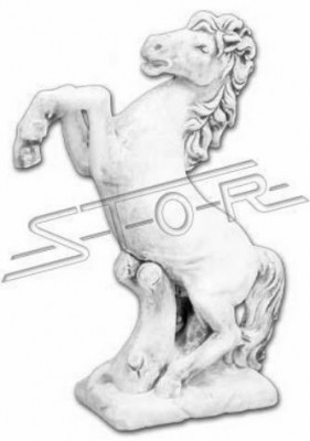 Gaart Dekoratioun Päerd Statue Skulptur Figuren Skulpturen Designer