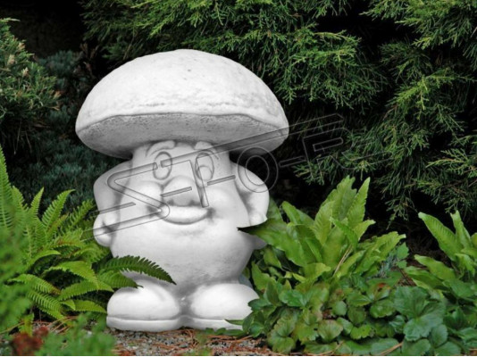 Gaart Dekoratioun Champignon Terrasse Steen Dekor Figur Figuren Natur Statuë