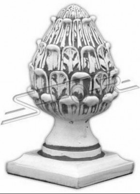 Gaartendekoratioun roud Statu Skulptur Figuren Skulpturen Designer