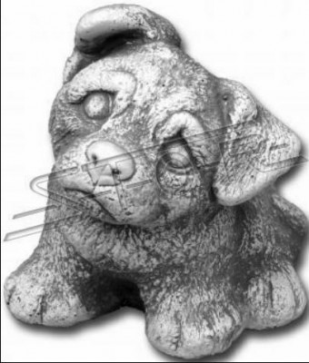 Gaart Dekoratioun Wäissen Hond Terrass Steen Figuren Dekorativ Statu Figur