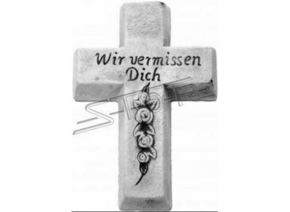 Grafengel Kräiz Klassesch Graf Deko Grabschmuck Steen Dekoratioun Statu