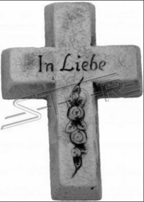 Grafengel Kräiz Graf Dekor Grabschmuck Klassesch Steen Dekoratioun Statu