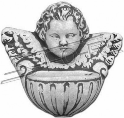 Grabengel Kräiz Grabdekor Grabschmuck Steen Dekoratioun Statu.