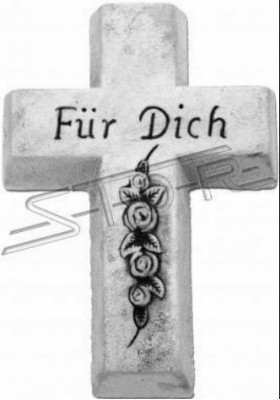 Grouwwengel Kräiz Grouww Dekor Klassesch Grabdekoratioun Steen Dekoratioun Statue