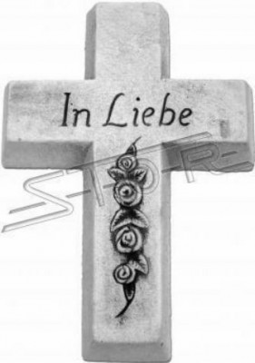 Grafengel Kräiz Schutzengel Grafdekoratioun Steen Figur