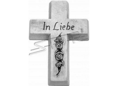 Grafengel Kräiz Schutzengel Grafdekoratioun Steen Figur