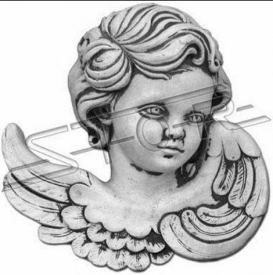Griewschmuck Griew Steendekoratioun Engel Figur Skulptur Dekor Gott Helleg