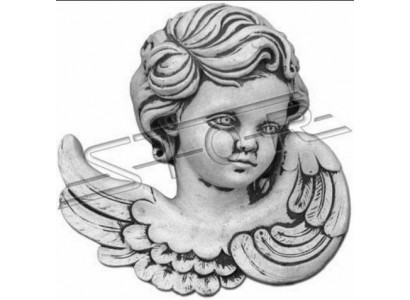 Griewschmuck Griew Steendekoratioun Engel Figur Skulptur Dekor Gott Helleg
