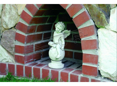 Grafdekoratioun Graf Steen Dekoratioun Engel Deko Figur Skulptur Gott Helleg.