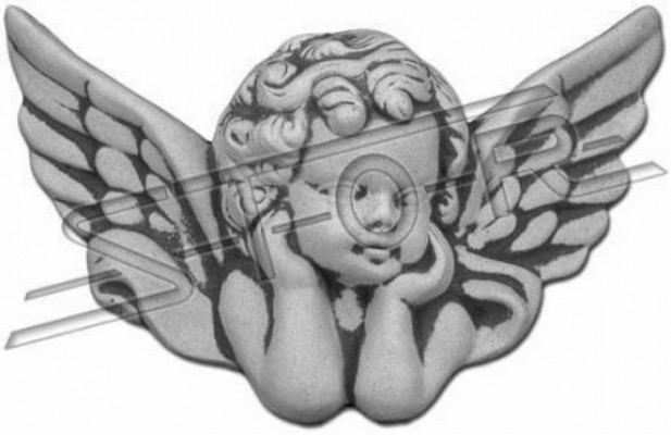 Grafdekoratioun Grafsteen Dekoratioun Engel Figur Skulptur Gott Helleg