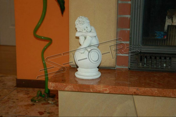 Grabschmuck Grafsteen Dekoratioun Figur Engel Skulptur Deko Gott Helleg