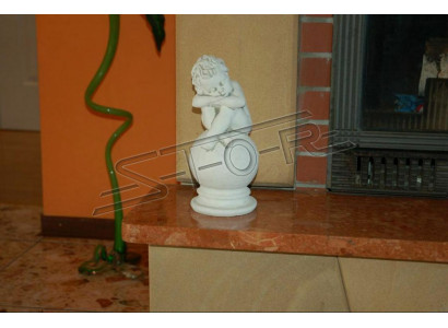 Grabschmuck Grafsteen Dekoratioun Figur Engel Skulptur Deko Gott Helleg