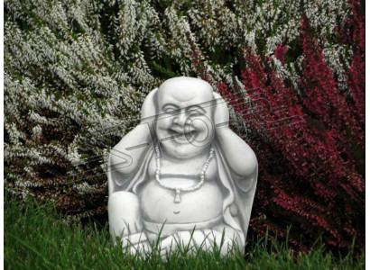 Glécklechen Buddha Statue Figur Gaart Figuren Statuen Skulptur Skulpturen