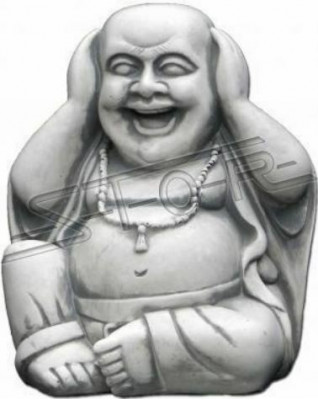 Glécklechen Buddha Statue Figur Gaart Figuren Statuen Skulptur Skulpturen