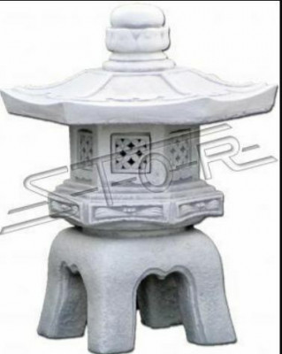 Japaneschen Gaart Dekoratioun Gaart Deko Statu Figur Wäiss Skulptur