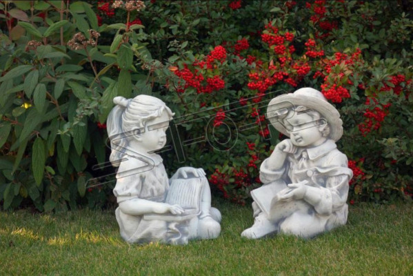 Jonge 44cm Figur Statu Skulptur Statuen Gaart