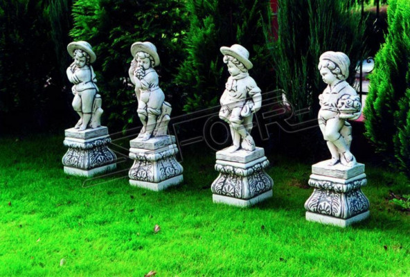 Jongen 70cm Figur Statu Figur Skulptur Statuen Gaart Dekoratioun